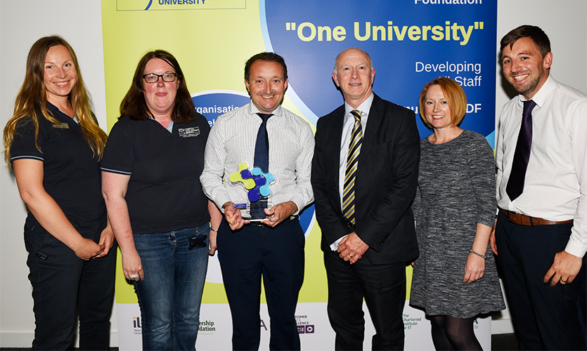 Outreach Team with LJMU Vice-Chancellor Professor Nigel Weatherill