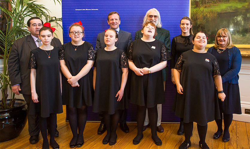 Recipients of the Good Citizenship Award at the Jeremy Paxman Roscoe lecture