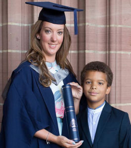 Image of Nichola Davis with son