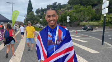 Medallist returns from European Championships to graduate